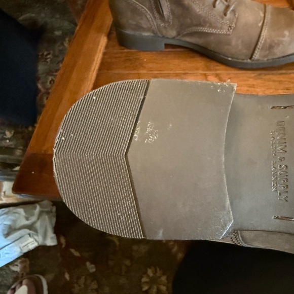 brand new unworn Ralph Lauren Denim & Supply Sedona  lace up boots size 8 w zip - Picture 4 of 8